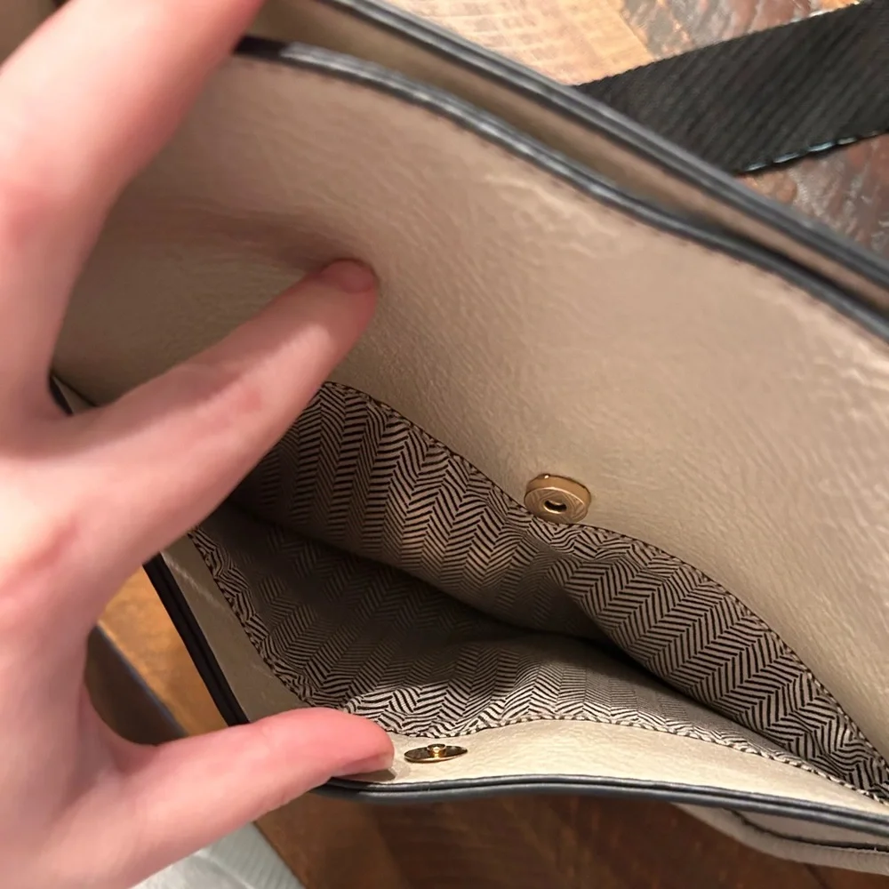 Cream Shoulder Bag & Strap - Picture 5 of 7